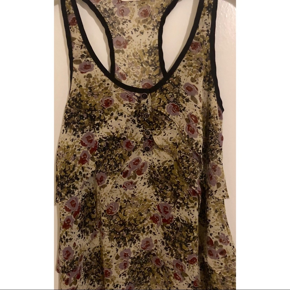 Floral Racer back tank - Picture 2 of 7